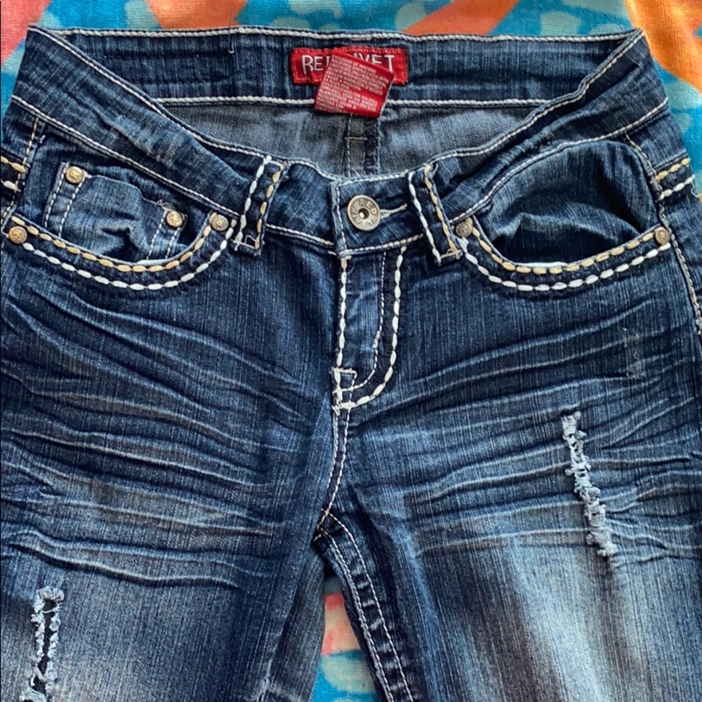 Red Rivet jeans